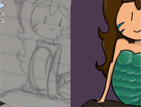 SketchPal (โปรแกรม SketchPal สเก็ตช์ วาดรูป แนวโมเดิร์น เรียบง่าย จาก Microsoft) : 