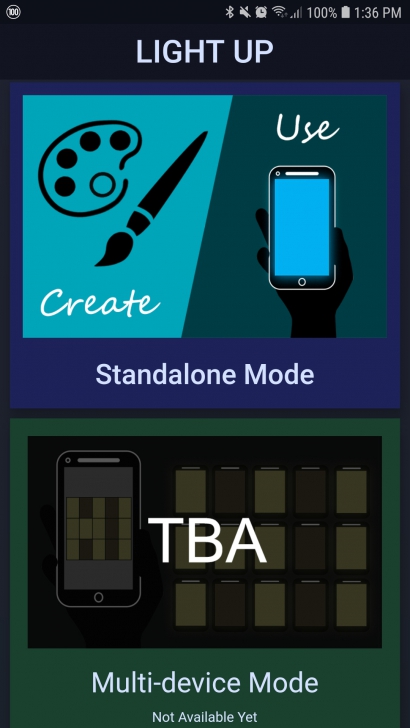 Light Up (แอป Light Up เล่นแสง แปรอักษร ด้วยมือถือ) : Light Up (แอป Light Up เล่นแสง แปรอักษร ด้วยมือถือ) :