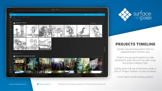โปรแกรมโชว์ผลงานศิลปะและขั้นตอนการทำงาน Surface Pixel โปรแกรมโชว์ผลงานศิลปะและขั้นตอนการทำงาน Surface Pixel