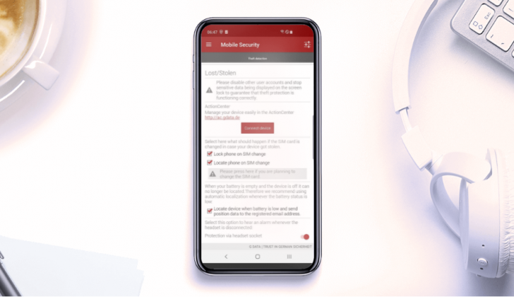 G DATA Mobile Security 2020 for Android (แอปแอนตี้ไวรัส สำหรับปกป้องมือถือ Android )