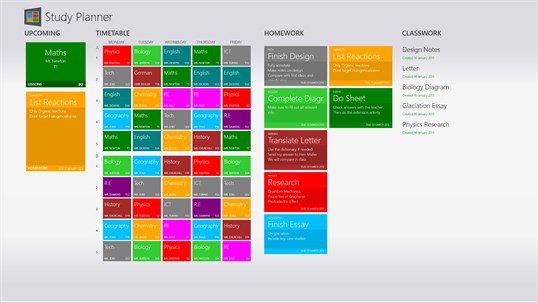 Study Planner (โปรแกรม Study Planner กระดานจัดตารางเรียน สำหรับนักเรียน) : 