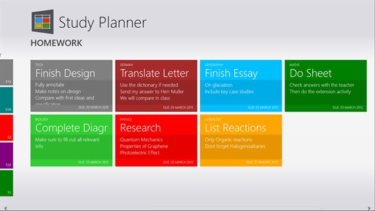 Study Planner (โปรแกรม Study Planner กระดานจัดตารางเรียน สำหรับนักเรียน) : 