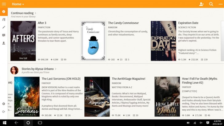 โปรแกรมแหล่งอ่านหนังสือแต่งนิยาย Wattpad