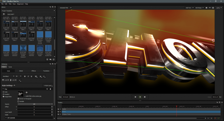 Titler Pro (โปรแกรมใส่ไตเติ้ลประกอบวิดีโอ สุดอลังการ ระดับมืออาชีพ) : 