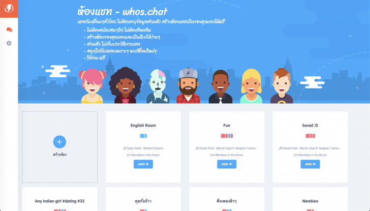 Whos Chat (โปรแกรมสร้างห้องแชทออนไลน์ พูดคุย เปิดเพลง เป็นดีเจได้ง่ายๆ ฟรี)