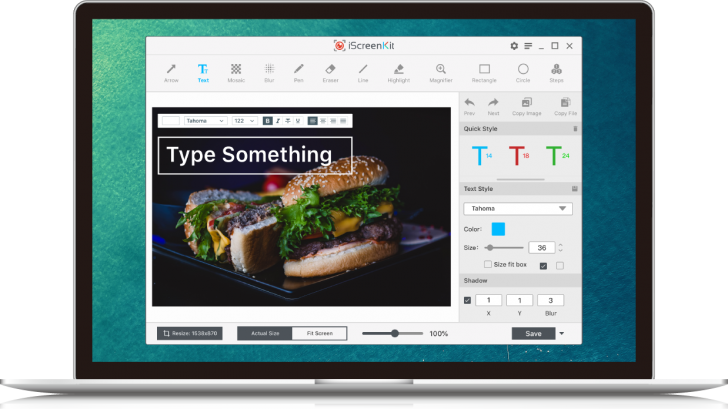 โปรแกรมจับภาพหน้าจอ และอัดวิดีโอหน้า iScreenKit