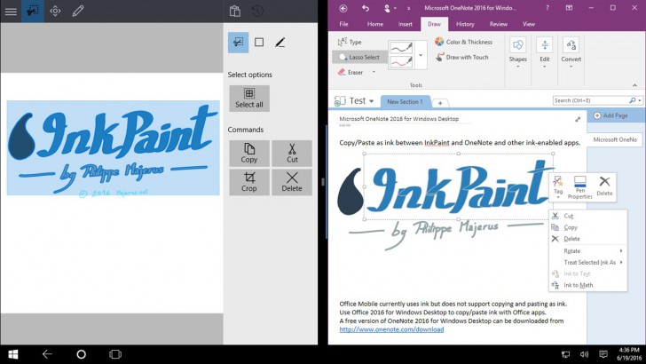 InkPaint (โปรแกรม InkPaint วาดภาพดิจิทัล เพ้นท์ด้วยหมึกปากกา Windows Ink) : 