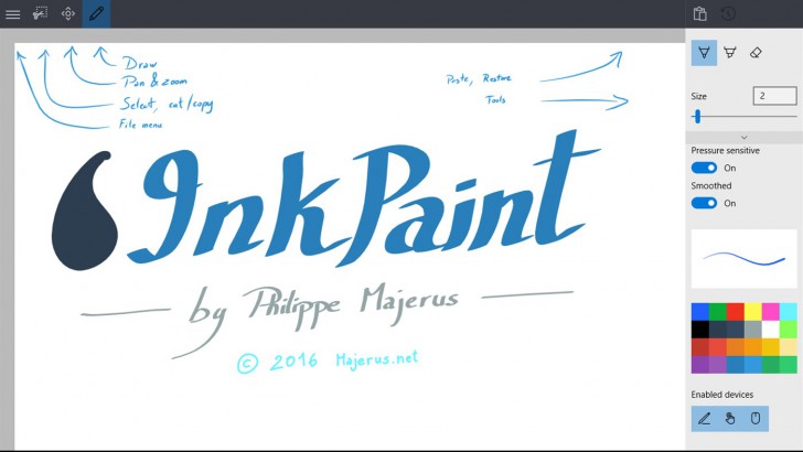โปรแกรมวาดภาพดิจิทัลด้วยปากกา InkPaint