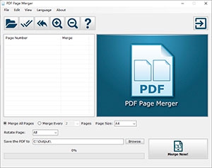 โปรแกรมรวมหน้ากระดาษ PDF Page Merger