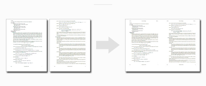 โปรแกรมรวมหน้ากระดาษ PDF Page Merger