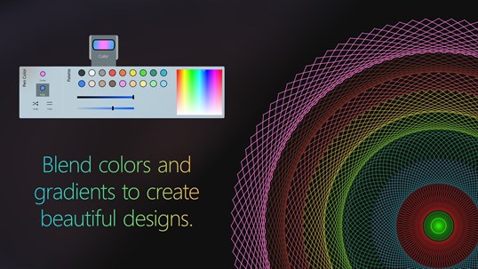 Spirality (โปรแกรม Spirality วาดภาพแนวแมนดาลา งานศิลปะภาวนา วงกลมสมมาตร) : 