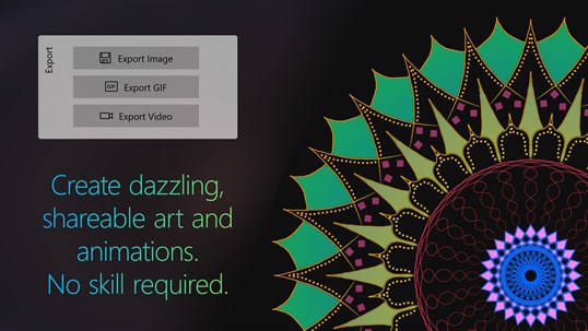 Spirality (โปรแกรม Spirality วาดภาพแนวแมนดาลา งานศิลปะภาวนา วงกลมสมมาตร) : 