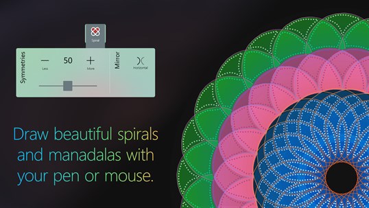 โปรแกรมวาดภาพวงกลมแมนดาลา Spirality