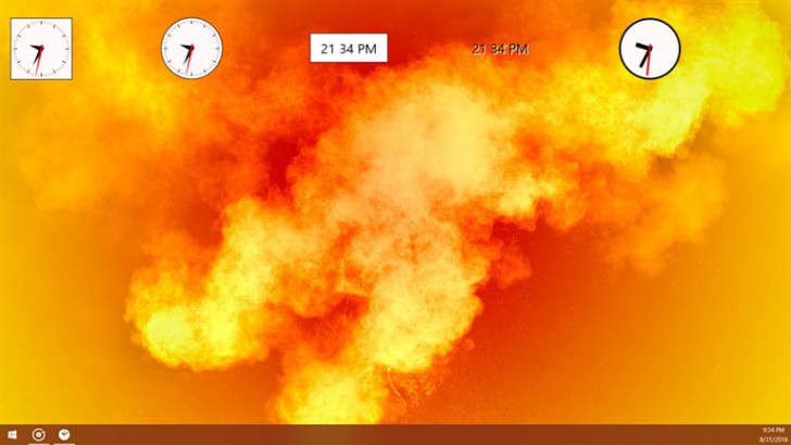 Clocks (โปรแกรม Clocks นาฬิกาติดผนัง โชว์บนหน้าจอ Desktop ใช้สำหรับดูเวลา) : 