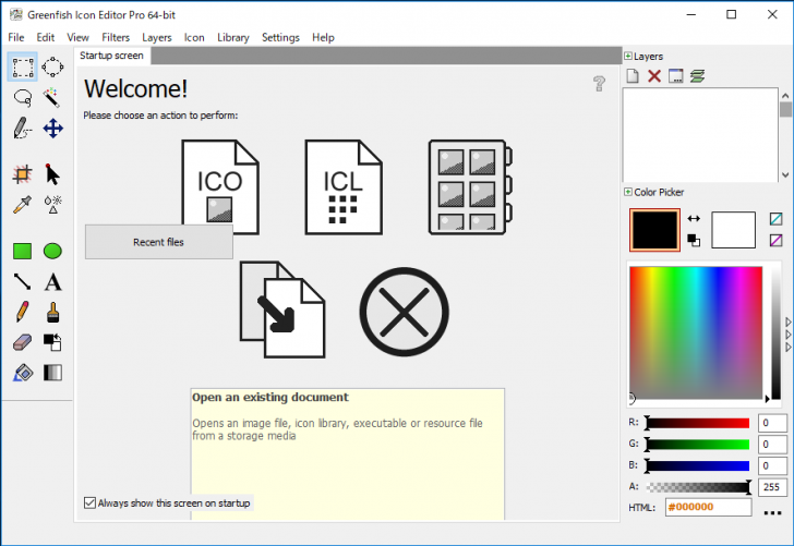 โปรแกรมสร้างแก้ไขไอคอน Greenfish Icon Editor Pro