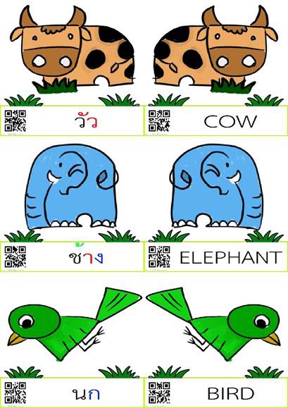 สร้างบัตรคำโยกเยก (โปรแกรมสร้างบัตรคำโยกเยก yokyek) : 