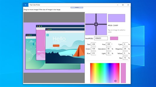 Free Color Picker (โปรแกรม Free Color Picker ดูดสี ดึงโค้ดสีจากหน้าจอ Desktop) : Free Color Picker (โปรแกรม Free Color Picker ดูดสี ดึงโค้ดสีจากหน้าจอ Desktop) :