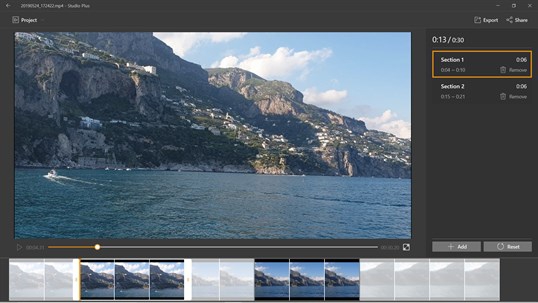 Studio Plus (โปรแกรม Studio Plus ตัดต่อวิดีโอแบบรวดเร็ว ใช้ง่าย จาก Samsung) : 