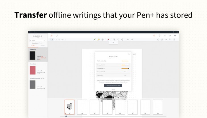 Moleskine Notes (โปรแกรม Moleskine Notes จดเขียนบันทึกปากกาอัจฉริยะ) : 