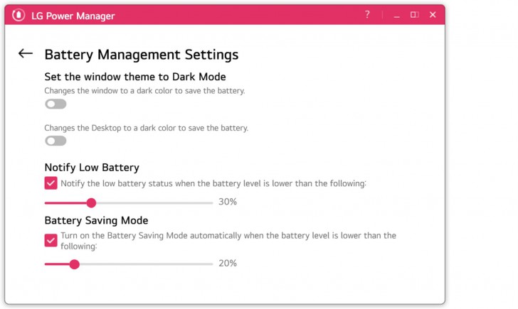LG PowerManager (โปรแกรม LG PowerManager ถนอมพลังงาน จัดการแบตเตอรี่ จาก LG) : 