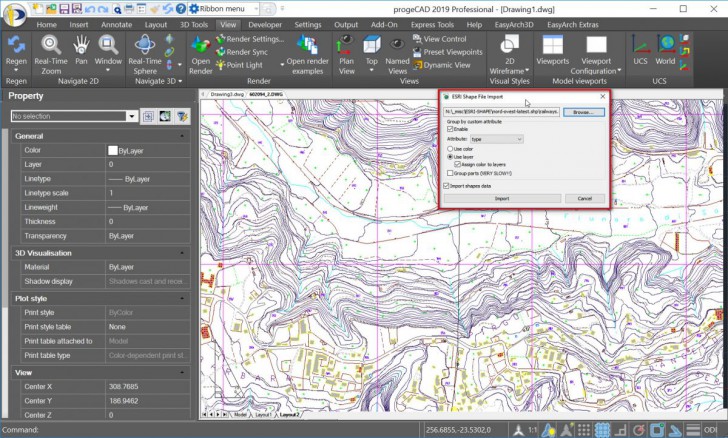 progeCAD 2022 Professional (โปรแกรมออกแบบบ้าน เปิดไฟล์โปรแกรม AutoCAD ได้) : 