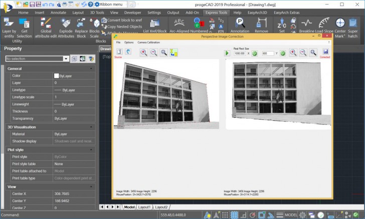 progeCAD 2022 Professional (โปรแกรมออกแบบบ้าน เปิดไฟล์โปรแกรม AutoCAD ได้) : 