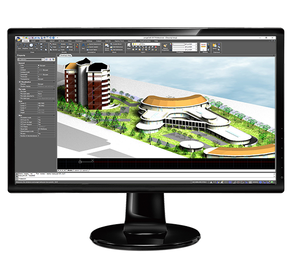 progeCAD 2022 Professional (โปรแกรมออกแบบบ้าน เปิดไฟล์โปรแกรม AutoCAD ได้) : 