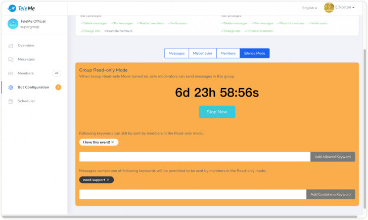 TeleMe Desktop (โปรแกรม TeleMe จัดการบริหารกลุ่ม สร้างบอทควบคุม Telegram) : 