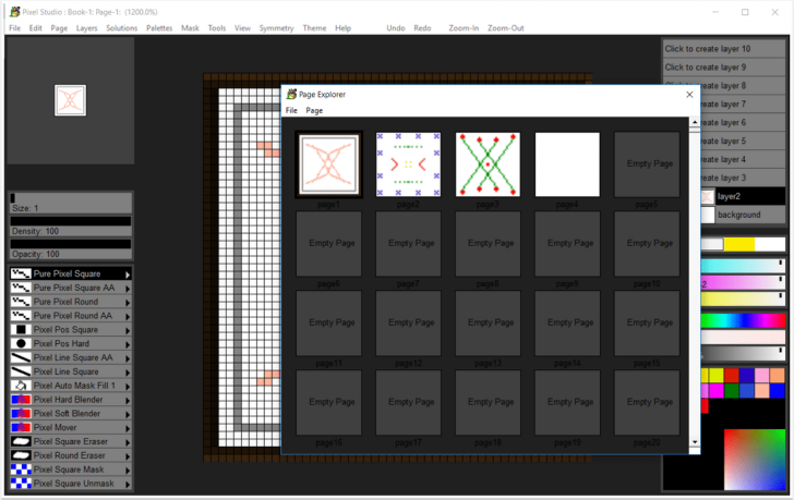 Pixel Studio (โปรแกรมออกแบบ วาดภาพศิลปะสไตล์​พิกเซล Pixel Art) : 