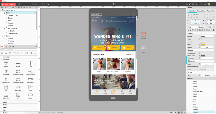 Mockplus RP (โปรแกรมออกแบบ Prototype แอปพลิเคชัน และ เว็บไซต์ จำลอง ที่โต้ตอบได้จริง) : 