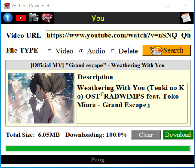 Modern Youtube Downloader (โปรแกรมดาวน์โหลดวิดีโอจาก YouTube) : 