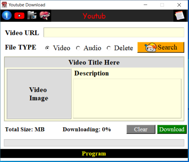Modern Youtube Downloader (โปรแกรมดาวน์โหลดวิดีโอจาก YouTube) Modern Youtube Downloader (โปรแกรมดาวน์โหลดวิดีโอจาก YouTube)