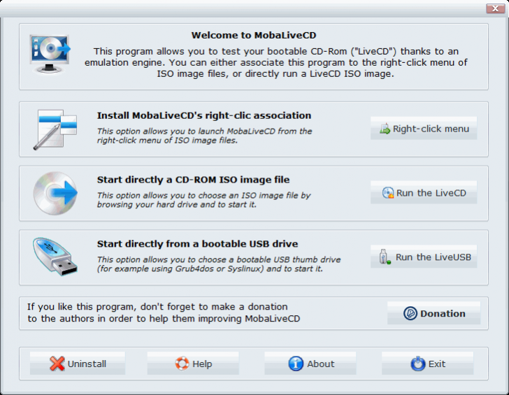 โปรแกรมจำลองไดร์ฟเสมือน MobaLiveCD