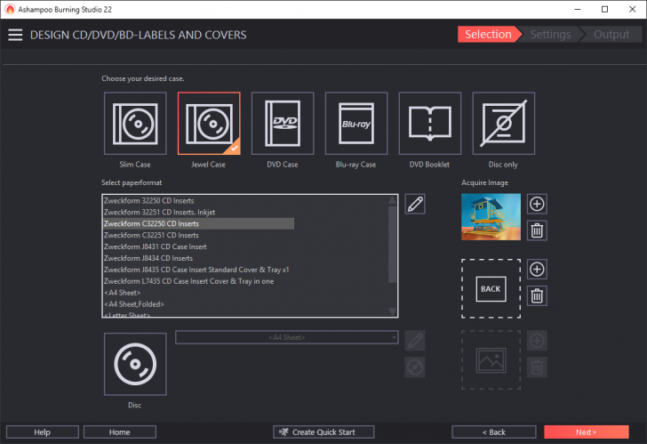 Ashampoo Burning Studio (โปรแกรมไรท์แผ่น CD DVD Blu-ray ครบวงจร) : 