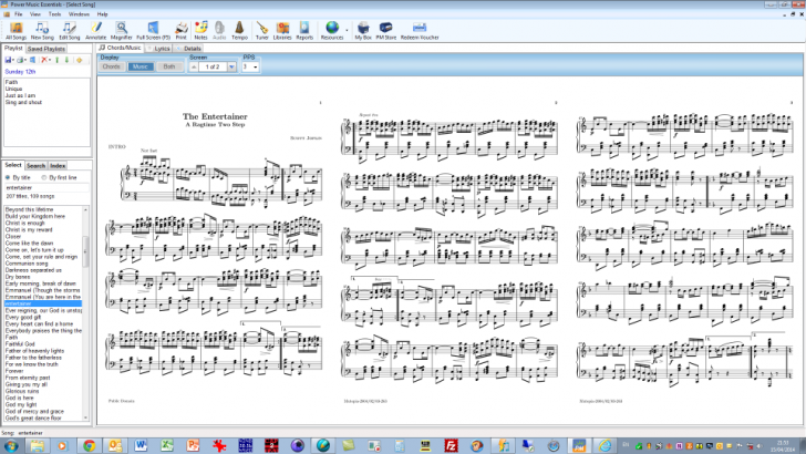 โปรแกรม Power Music Essentials แบบฝึกโน้ตดนตรี