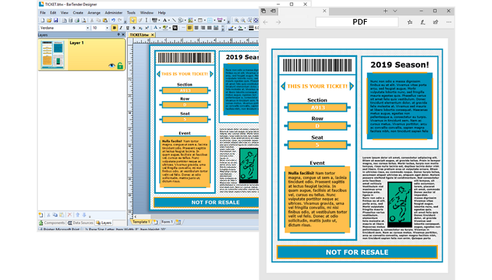 SEAGULL BarTender (โปรแกรมออกแบบ พิมพ์ และจัดทำบาร์โค้ด ครบวงจร) : 