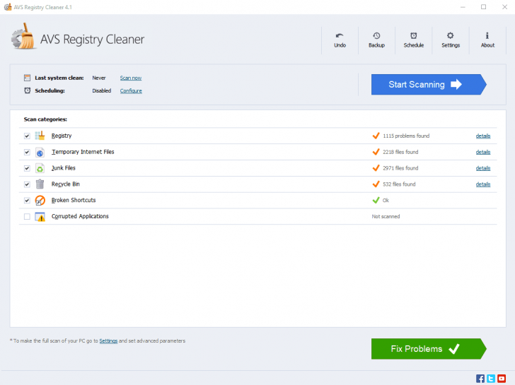 AVS Registry Cleaner (โปรแกรม AVS Registry Cleaner ทำความสะอาดคอมพิวเตอร์) : 