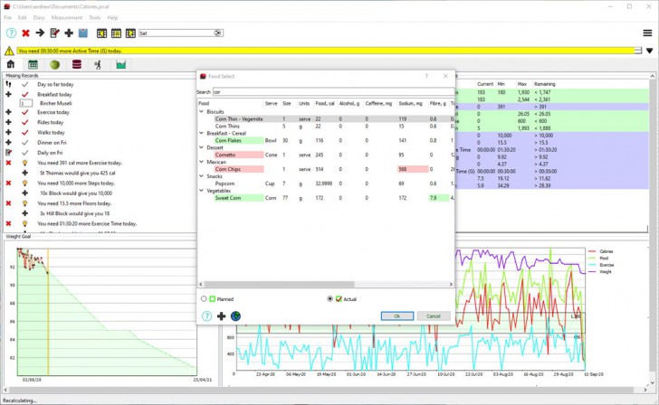 JXCirrus CalCount (โปรแกรม JXCirrus CalCount นับแคลอรี่ บันทึกการรับประทานอาหาร) : 