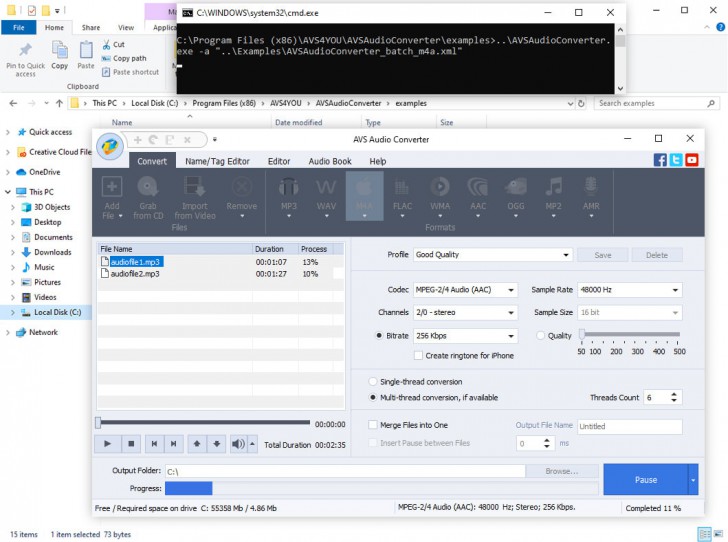 โปรแกรมแปลงไฟล์เสียง AVS Audio Converter
