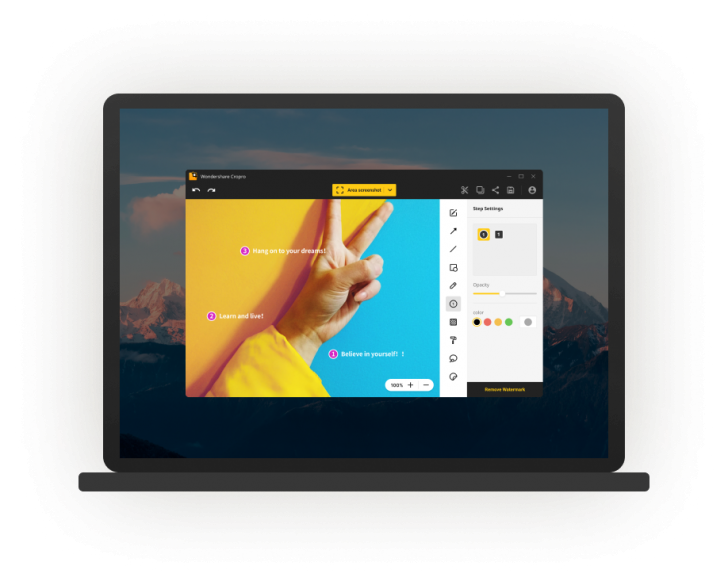 Wondershare Cropro (โปรแกรมจับภาพหน้าจอ แคปเจอร์หน้าจอ พร้อมตกแต่งและแก้ไขรูป) : 