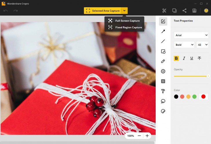 Wondershare Cropro (โปรแกรมจับภาพหน้าจอ แคปเจอร์หน้าจอ พร้อมตกแต่งและแก้ไขรูป) : 