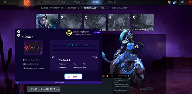 โปรแกรมลดค่าปิง PingBooster