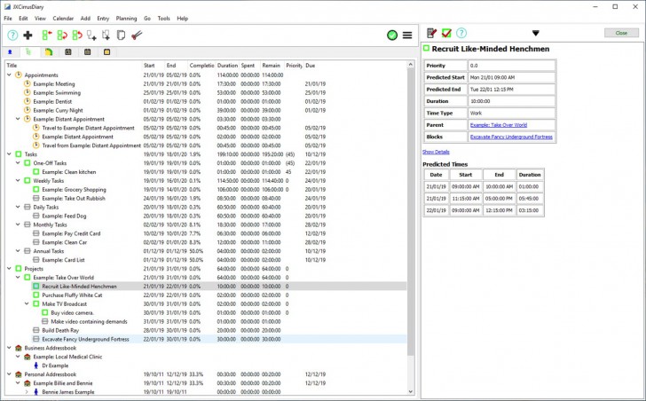 JXCirrus Diary (โปรแกรม JXCirrus Diary บันทึกรายการสิ่งที่ต้องทำ ไดอารี่สิ่งที่ต้องทำ) : 
