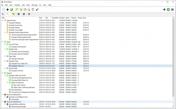 JXCirrus Diary (โปรแกรม JXCirrus Diary บันทึกรายการสิ่งที่ต้องทำ ไดอารี่สิ่งที่ต้องทำ) : 