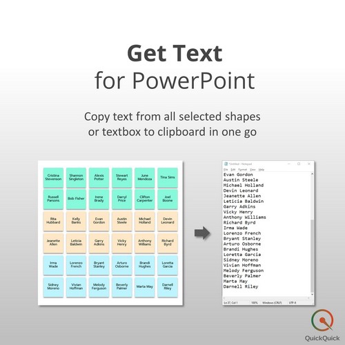 QuickQuick (โปรแกรมกำหนดปุ่มคีย์ลัดของ Excel และ PowerPoint ให้ใช้งาน และเข้าถึงได้ง่ายขึ้น) : 