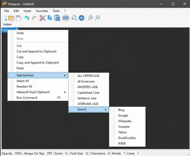Hekapad (โปรแกรม Hekapad เขียนพิมพ์เอกสาร Text Editor ขนาดเล็ก) : 