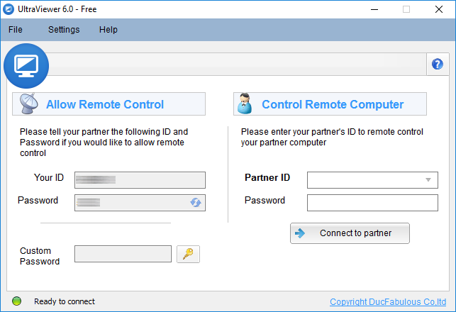Ultra Viewer (โปรแกรมควบคุมคอมพิวเตอร์ระยะไกล ปลอดภัย ใช้ง่าย) : Ultra Viewer (โปรแกรมควบคุมคอมพิวเตอร์ระยะไกล ปลอดภัย ใช้ง่าย) :