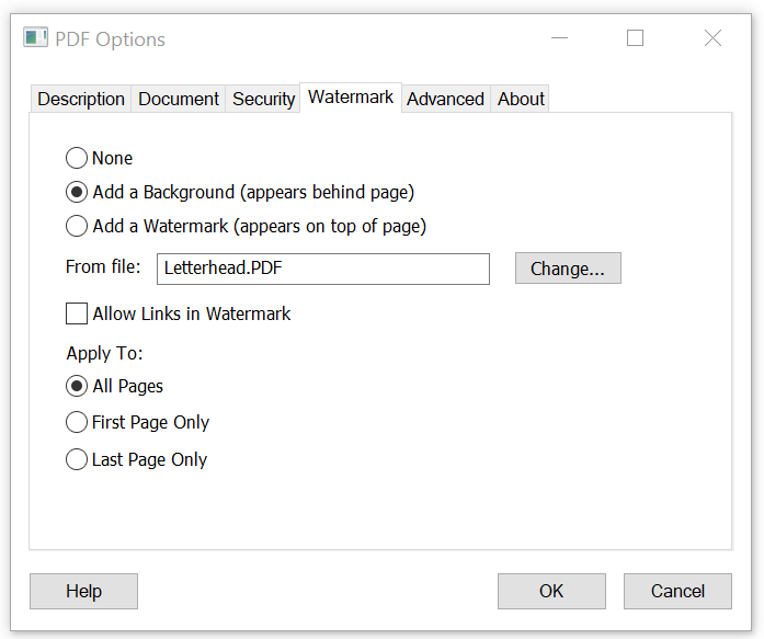 Win2PDF (โปรแกรมจัดการไฟล์ สร้างไฟล์ แปลงไฟล์ รวมไฟล์ PDF จากรูปภาพ) : 