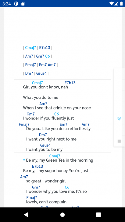 mechords # (แอปพลิเคชันคอร์ดเพลง ค้นหาคอร์ด สามารถเปลี่ยนคีย์ได้) : 