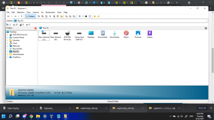 Explorer++ (โปรแกรมจัดการไฟล์บน Windows) Explorer++ (โปรแกรมจัดการไฟล์บน Windows)